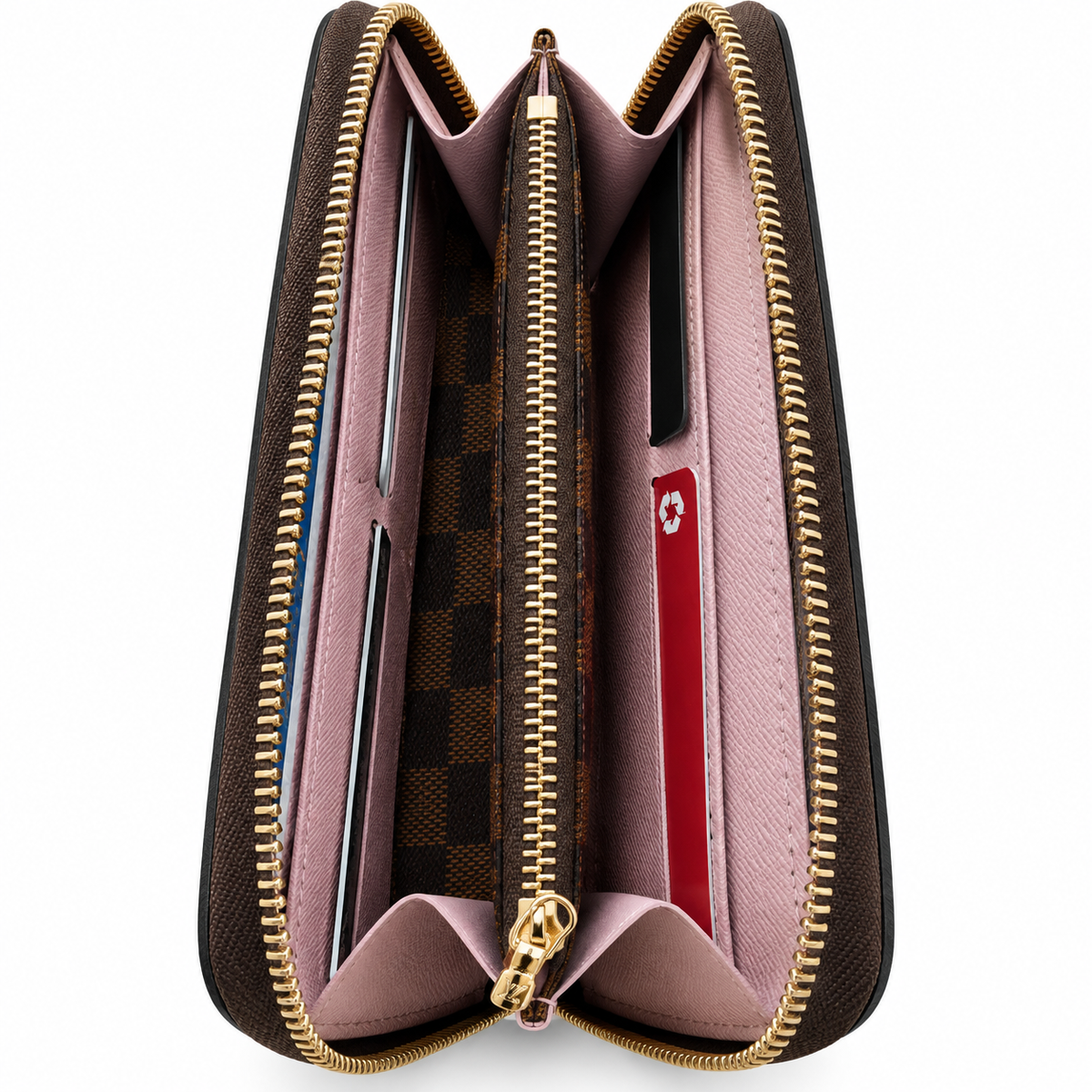 Louis Vuitton Damier Ebene Zippy Wallet – Brown Zip-Around Long Wallet