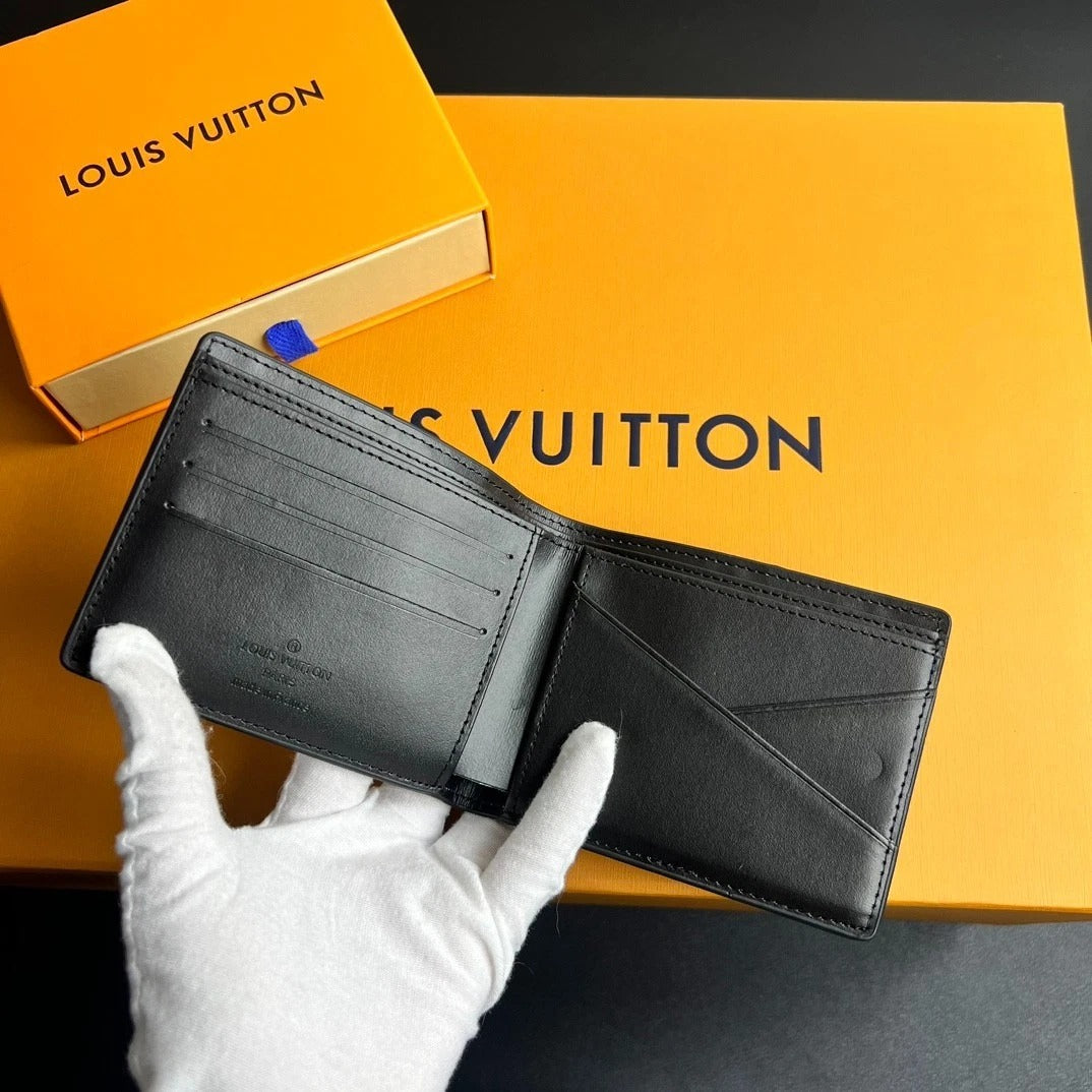 Louis Vuitton Men's Black Monogram Wallet – Macassar Style