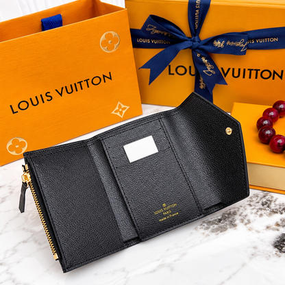 Louis Vuitton Sarah Wallet – Brown Monogram Long Flap Wallet with Gold-Tone Hardware
