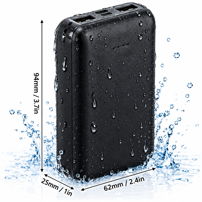 5V Power Bank 10000mAh Battery Pack DC USB Type C Output Portable Charger Fo HOT