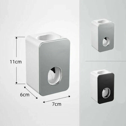 Bathroom Toothpaste Dispenser Holder Extrusion Squeezer Wall Mount Stand Device